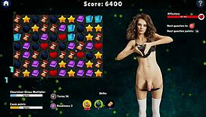 What’s behind the edging training in this futanari hentai game at Futa University?