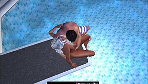 Taken At Public Swimming Pool Jumping Board