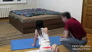 i love yoga pants sweetie plum russian teen brunette workout 😘