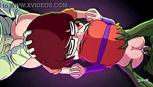 Who is getting the mystery bang in this orgy?