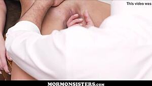 Perfect Body Mormon Teen Orgasms in Front of President