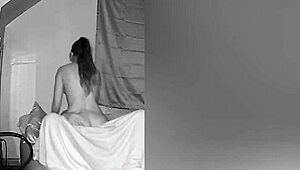 bella booty rides my cock wildly across every room