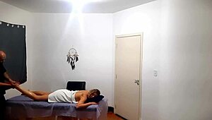 i went for a massage but therapist shocked me, came inside, damn!