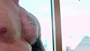 Jackson Rams Brad's Tight Ass While Doing Bicep Curls