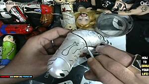 time to finish painting little grey alien with dildo