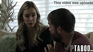 haley reed feels intense pleasure from ken's blowjob in pov