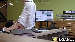 Slutty Minx Feels So Wild Giving Up Her Ass for Money. Every Thrust in the Office Hurts So Good.