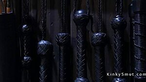 Bound Babe Endures Rough Anal Fucking with Dildo in BDSM Scene