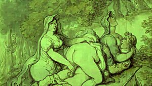 Vintage erotic drawings with classic charm