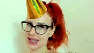 Angel Wicky's birthday bath turns into a steamy scene with Maddy Black