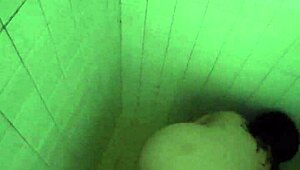 Grab Horny Stepmom While Bathing