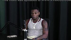 Young exhibitionist flashes at gay orgy party invited to record