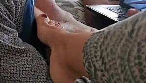 My stepmother catching me masturbating? She helps with blowjob!