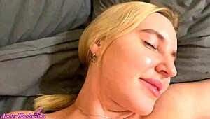 Boyfriend Gently Fingers Blonde's Intimate Area After Wake-Up.