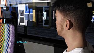 In this hentai, the redhead gets intertwined with big tits.