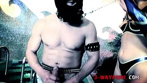 Hot Latex Sluts Dominate Two Guys In Intense Bondage Fuck!