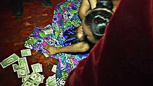 petite ebony babe with perfect body teases in panties at outdoor hideout