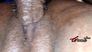 Ebony Babe Moans In Rough Close-Up Encounter