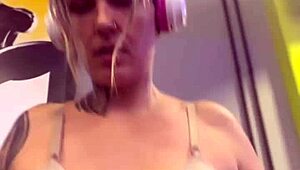 Training in a sweaty bra at the gym, dripping with desire down my smooth skin. I’m burning with need.