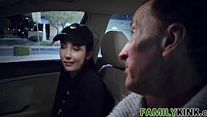 Busty teen model tricked by sneaky stepuncle