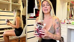 Teen Tries On Provocative Lingerie