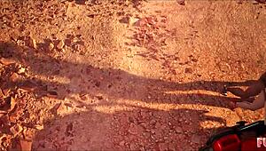 Futa Brunette And Blonde Babes Fuck Hard In Desert