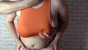 Sexy Hairy Wife Gets Quick Deep Creampie