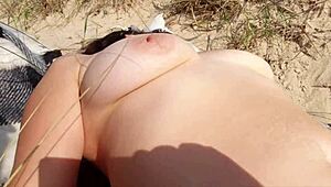 Suddenly a stranger touches my hairy pussy on the beach! 😱