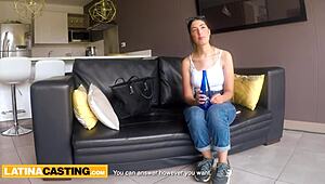 Shy Latina Amateur 18yo Fucked Hard in First Casting