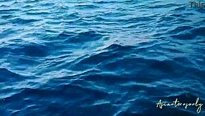 after fun on the jet ski and beach, he gives a proper cumshot into her pussy