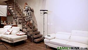 Busty teen model tricked by sneaky stepuncle