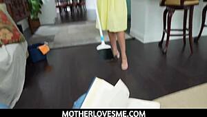 Naughty Latina Vivianne DeSilva Seduces Stepson for Big Cock Action!