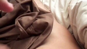 playing with my nipples and jerking off cums a lot