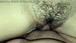 Chubby latina babe creampies tight pussy with small cock