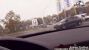 reife deutsche frau beim öffentlichen sextreffen im auto gefickt