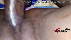 Ebony Babe Moans In Rough Close-Up Encounter