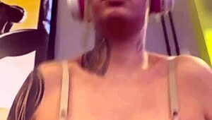 Training in a sweaty bra at the gym, dripping with desire down my smooth skin. I’m burning with need.