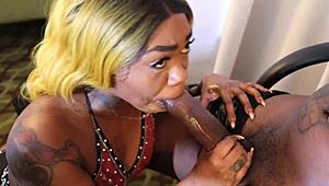 Man, I'm sucking on this huge ugly giant right now