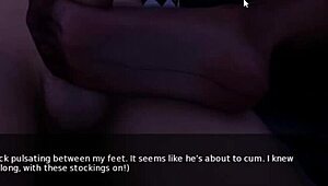 Milfy step mom footjob to cum 😈