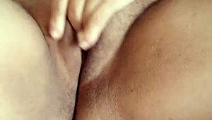 Amateur Lesbian Rips Clothes in Bedroom Moaning