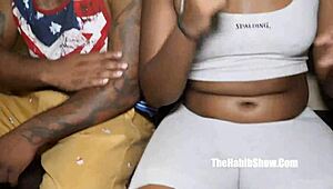 19-year-old newbie chocolate cinnamon takes big black cock in stripper lust