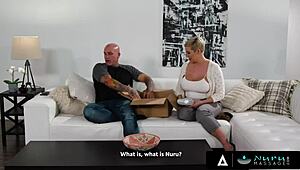 horny couple tries nuru gel for the first time and it gets wild with milf ryan keely 😍