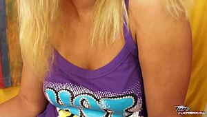 OMG, cute innocent blonde with perfect tits loves big cock sex! 😍
