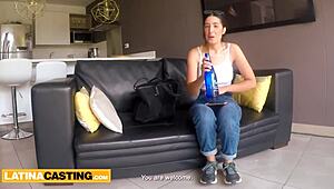 Shy Latina Amateur 18yo Fucked Hard in First Casting