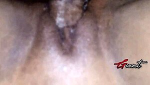 Ebony Babe Moans In Rough Close-Up Encounter