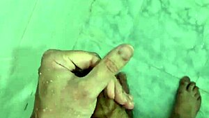 Hey, chubby guy, jerking off in the shower 'til you burst?