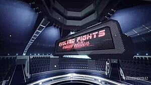 Andre Shakti Fights Paris Love In Lesbian Sex