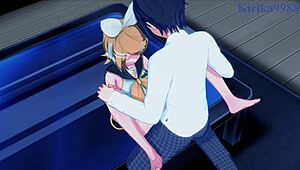 HATSUNE MIKU and KAGAMINE RIN have INTENSE SEX in VOCALOID HENTAI