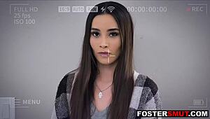 Foster Step Mom Forces Rebellious Stepdaughter to Obey with Strap-On