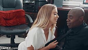 Man, this little office slut craves Sean Michaels’ BBC at work!
